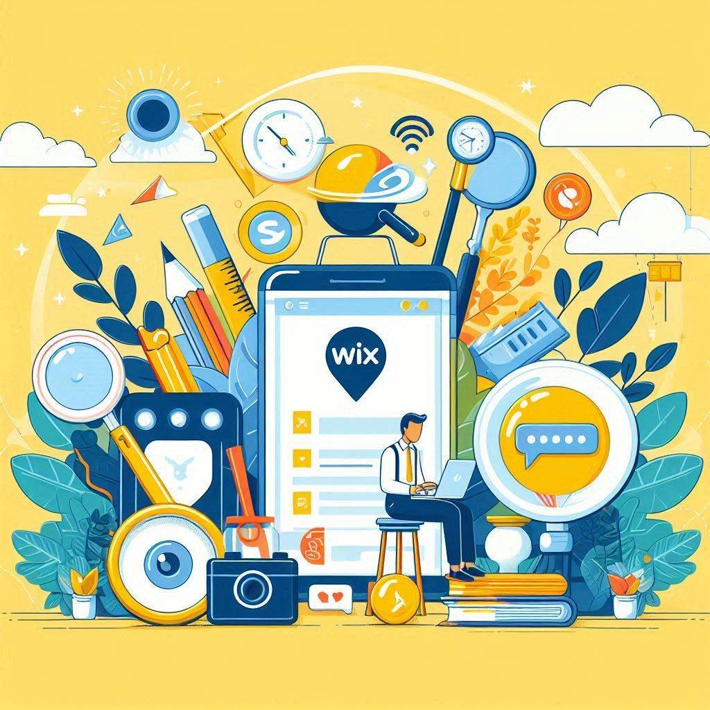 Imagem representando o serviço Wix para criação de sites em 2024